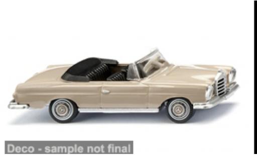 Diecast model cars Mercedes 280 Cabriolet SE Convertible beige/black 1967 1/87 Wiking