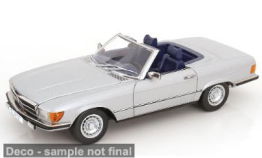 Diecast model cars Mercedes 450 Base SL (R 107) silver/blue 1985 1/12 KK Scale