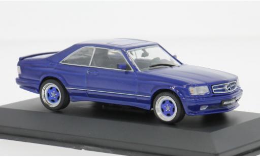 Diecast model cars Mercedes 560 Coupe SEC (C126) AMG blue 1/43 Solido