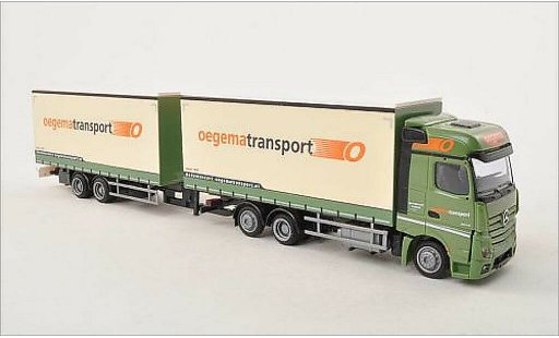 Mercedes Actros Bigspace 1/87 AWM 2 Oegema (NL) Gardinenplanen-Tandem-HZ diecast model cars
