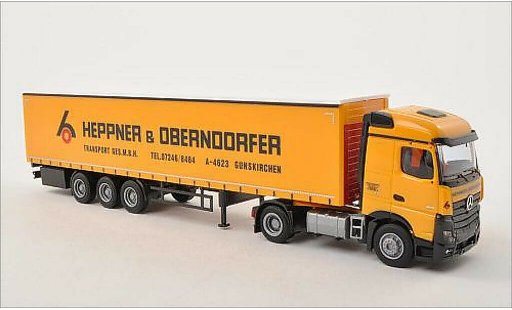 Mercedes Actros Streamspace 1/87 AWM 2 Heppner & Oberndorfer (A) Gardinenplanen-SZ diecast model cars