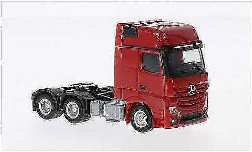Mercedes Actros Gigaspace 1/87 Herpa 6x4 red diecast model cars