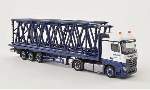 Mercedes Actros Bigspace 1/87 Herpa L Wasel Krane Rungen-SZ with 2 Gittermastteilen (1x S + 1x L) diecast model cars