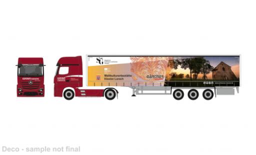 Diecast model cars Mercedes Actros Base L G&Atilde;&curren;rtner Transporte/Kloster Lorsch 1/87 Herpa