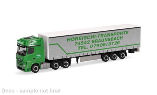 Diecast model cars Mercedes Actros Gigaspace L Horeischi Transporte 1/87 Herpa