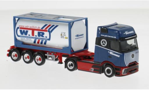 Diecast model cars Mercedes Actros Gigaspace L ProCabin 20ft Bermes 1/87 Herpa