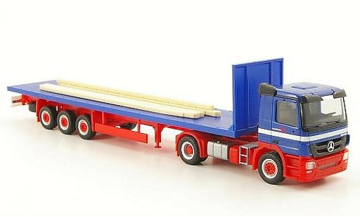 Mercedes Actros Base 1/87 Herpa M 08 Riwatrans Rungenflatbedn-SZ diecast model cars