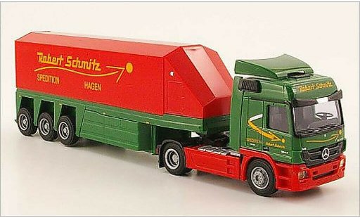 Mercedes Actros Base 1/87 AWM MP3 L Aero. Robert Schmitz Innenlader-SZ diecast model cars