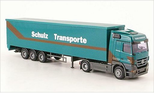Mercedes Actros Base 1/87 AWM MP3 Schulz Transporte Schubboden-SZ diecast model cars