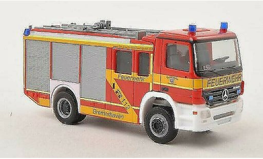 Mercedes Actros Base 1/87 Herpa S HLF 2000 Fire brigade Bremerhaven 2002 diecast model cars