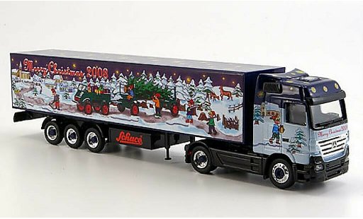 Mercedes Actros Base 1/87 Schuco V8 trunksattelzug Weihnachten 2008 diecast model cars