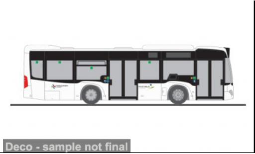 Diecast model cars Mercedes Citaro K 2012 Salzburg Verkehr (A) 1/87 Rietze