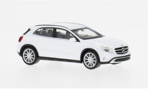 Diecast model cars Mercedes GLA Base white 1/87 Herpa