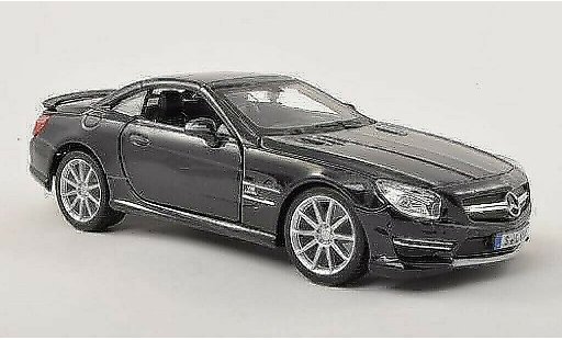 Mercedes Classe SL 65 1/24 Burago AMG (R231) anthracite hood closed diecast model cars
