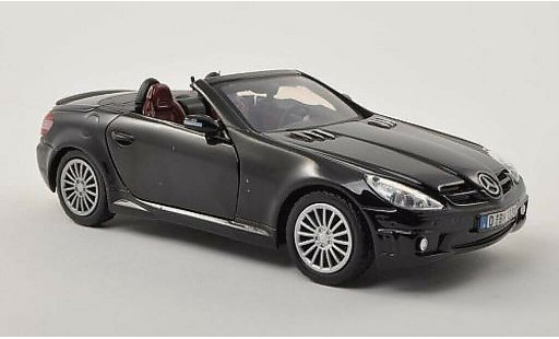 Mercedes Classe SLK AMG 1/24 Motormax 55 (R171) black diecast model cars