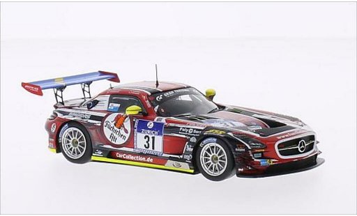 Mercedes SLS GT3 1/43 Spark AMG No.31 Car Collection Motorsport Fuchschen Alt 24h Nurburgring 2014 /H.Fellbermayr diecast model cars