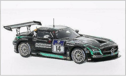 Mercedes SLS Coupe 1/43 Spark AMG No.14 Black Falcon 24h Nurburgring 2014 diecast model cars