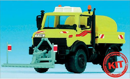 Mercedes Unimog Base 1/87 Kibri yellow diecast model cars