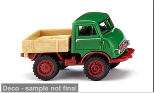 Diecast model cars Mercedes Unimog 401-404 U401 green/red 1950 1/87 Wiking