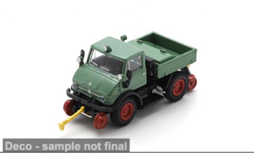 Diecast model cars Mercedes Unimog 406-425 U406 Railroad-Version green 1/87 Schuco