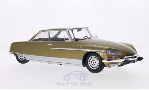 Diecast model cars Citroen DS 21 Henri Chapron Le Leman metallic beige 1968 with Beleuchtung (Batterien nicht enthalten) 1/18 Metal 18