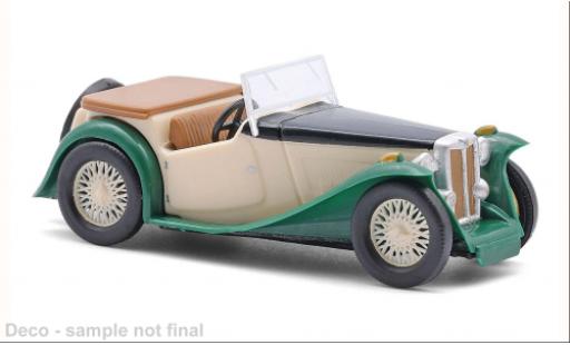 Diecast model cars MG Midget Base TC beige/green 1945 1/87 Busch