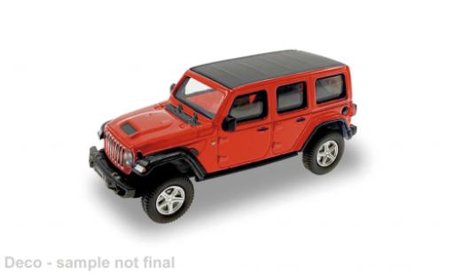 Diecast model cars Jeep Wrangler Base red 2017 1/87 Micro City 87