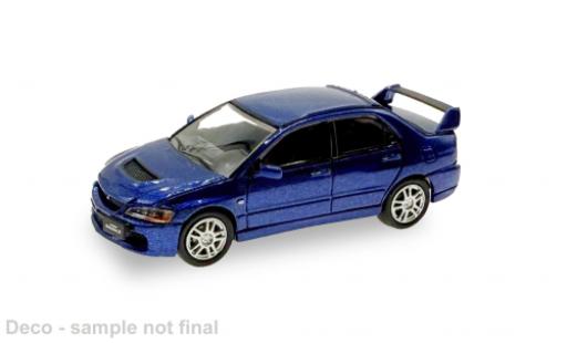 Diecast model cars Mitsubishi Lancer Evolution IX Evo blue 1/87 Micro City 87