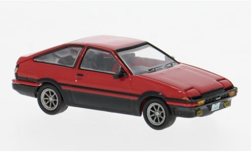 Diecast model cars Toyota Corolla AE86 red/black 1983 1/87 Micro City 87