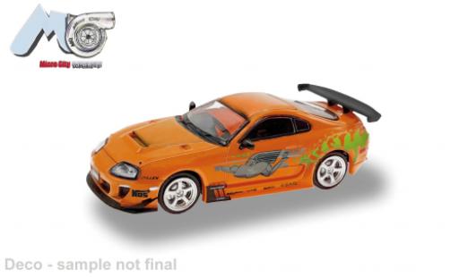 Diecast model cars Toyota Supra Base orange 1/87 Micro City 87