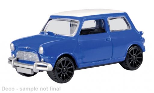 Diecast model cars Mini Cooper Base blue/white 1/43 Motormax