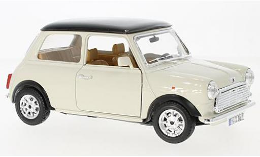 Diecast model cars Mini Cooper beige/schwarz 1969 Bburago 1/18 Burago