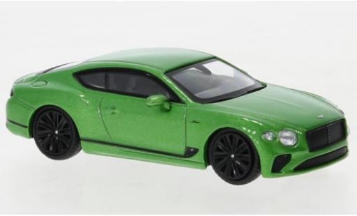 Diecast model cars Bentley Continental GT Speed metallise green 1/64 Mini GT