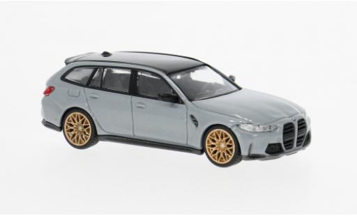 Diecast model cars Bmw M3 Competition (G81) grey 2024 1/64 Mini GT