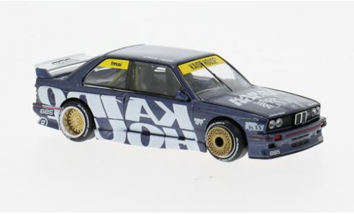 Diecast model cars Bmw M3 coupe (E30) blue 1989 1/64 Mini GT