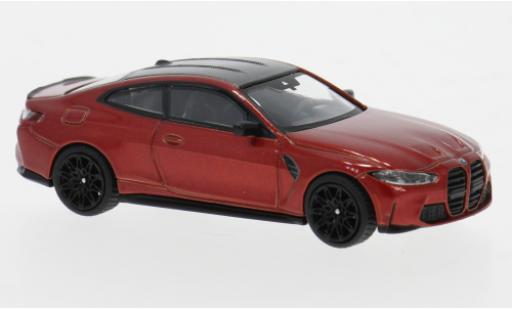 Diecast model cars Bmw M4 Competition (G82) orange 1/64 Mini GT