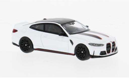 Diecast model cars Bmw M4 CSL (G82) white/black 1/64 Mini GT
