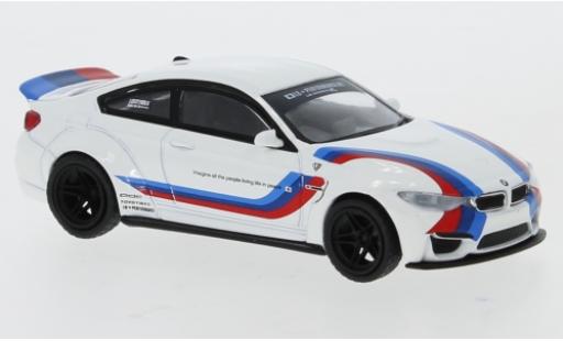 Diecast model cars Bmw M4 lb works (F82) white/Dekor RHD 1/64 Mini GT