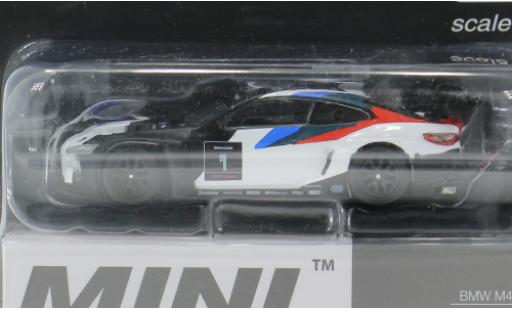 Diecast model cars Bmw M4 gt3 white/Dekor 2021 1/64 Mini GT