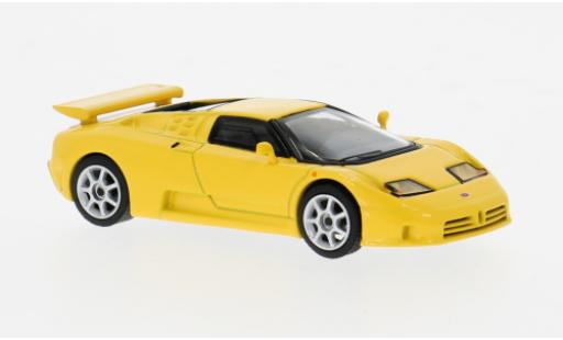 Diecast model cars Bugatti EB110 Super Sport yellow 1995 1/64 Mini GT