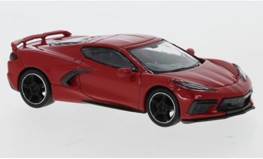 Diecast model cars Chevrolet Corvette Stingray (C8) red RHD 2020 1/64 Mini GT