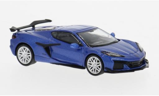 Diecast model cars Chevrolet Corvette Z06 blue 2023 1/64 Mini GT