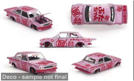 Diecast model cars Datsun 510 tuning Pro Street Buta V1 pink 1/64 Mini GT
