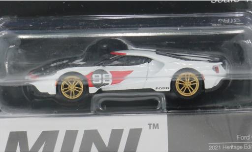 Diecast model cars Ford GT Berlinetta MK II white/Dekor 2021 1/64 Mini GT