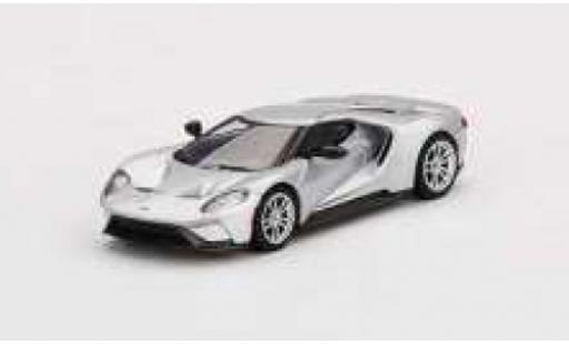 Diecast model cars Ford GT Berlinetta silver 2020 1/64 Mini GT
