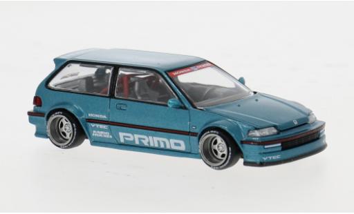 Diecast model cars Honda Civic Base blue 1987 1/64 Mini GT