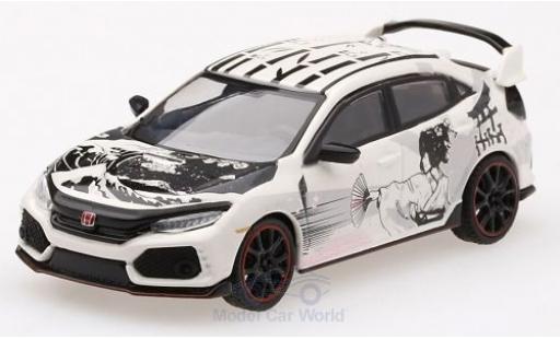 Diecast model cars Honda Civic Type R (FK8) 2018 Art Car Manga 1/64 Mini GT