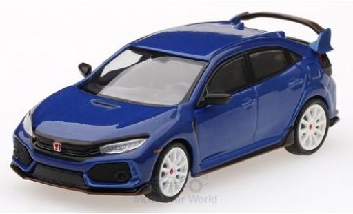 Diecast model cars Honda Civic Type R (FK8) blue RHD Modulo Kit 1/64 Mini GT