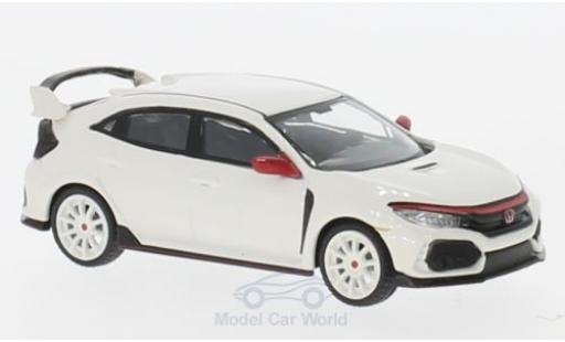 Diecast model cars Honda Civic Type R (FK8) white 1/64 Mini GT