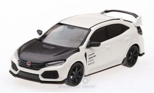 Diecast model cars Honda Civic Type R (FK8) white/carbon 1/64 Mini GT